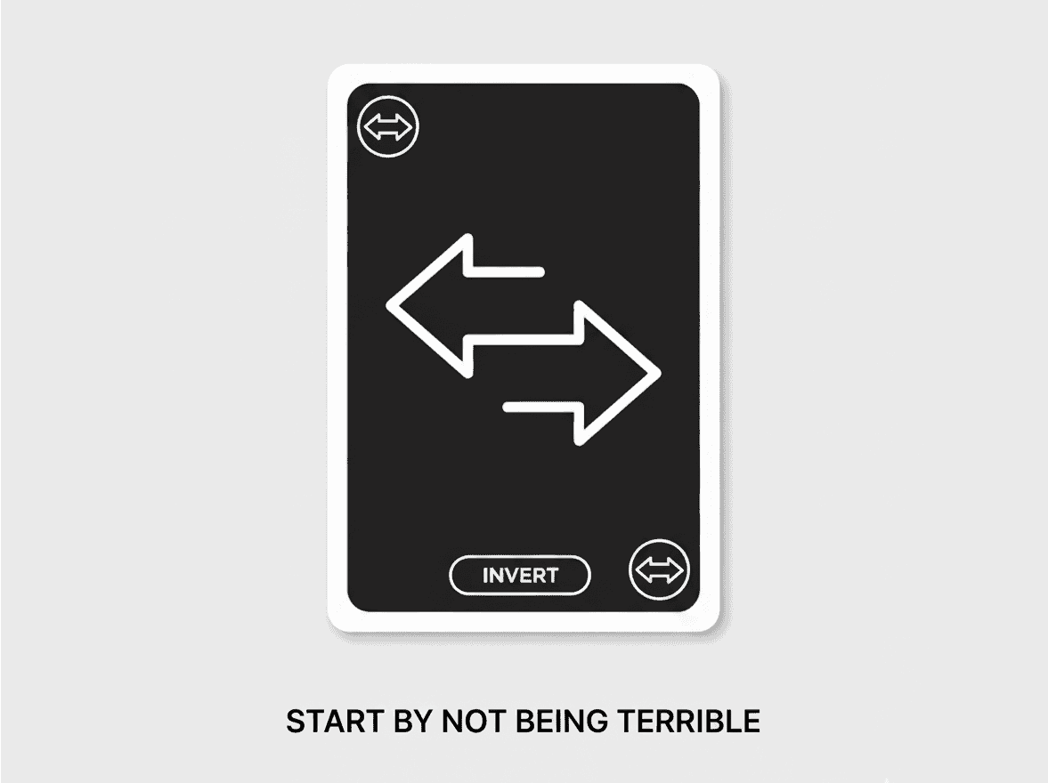 Start by Not Being a Terrible Software Engineer post